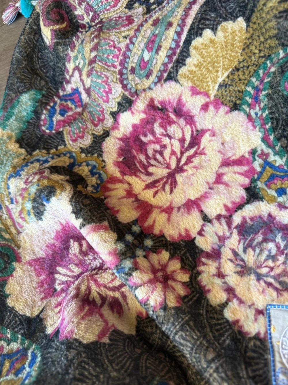 Johnny Was Laurel Canyon Floral Blanket Sling Bag - Pouch Only